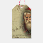 Santa's Routekaart Cadeau Label Cadeaulabel (Voorkant)