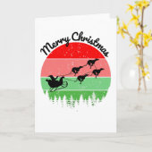 Santas Santas Sleigh door grijsheuvels Kaart (Gele Bloem)