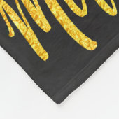 Santas schattig rendierlijk goud op grijs fleece deken (Hoek)