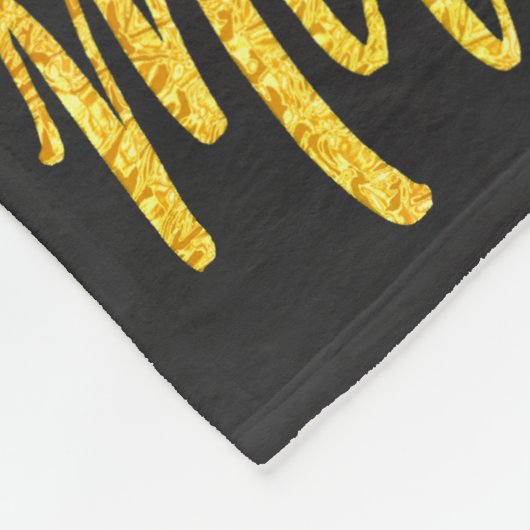 Santas schattig rendierlijk goud op grijs fleece deken (Hoek)