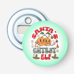 Santa's Schattigee Elf Sublimatie-80881 Button Flesopener
