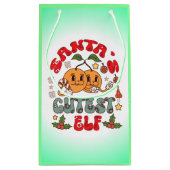 Santa's Schattigee Elf Sublimatie-80881 Klein Cadeauzakje (Achterkant)