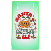 Santa's Schattigee Elf Sublimatie-80881 Klein Cadeauzakje (Voorkant)