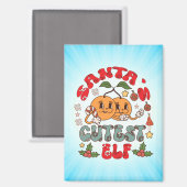 Santa's Schattigee Elf Sublimatie-80881 Magneet (Voorkant / Achterkant)