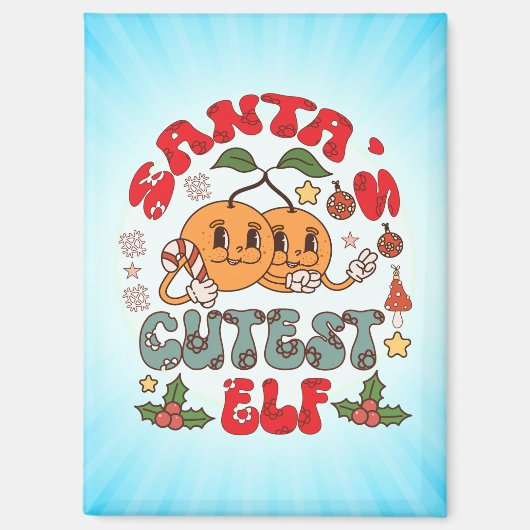 Santa's Schattigee Elf Sublimatie-80881 Magneet (Voorkant)