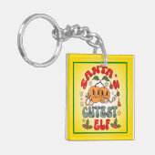 Santa's Schattigee Elf Sublimatie-80881 Sleutelhanger (Voorkant Links)