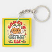 Santa's Schattigee Elf Sublimatie-80881 Sleutelhanger (Achterkant)