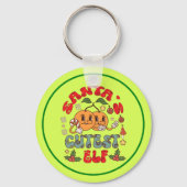 Santa's Schattigee Elf Sublimatie-80881 Sleutelhanger (Achterkant)