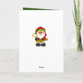 Santa's secret key Voeg bericht toe Feestdagen Kaart (Achterkant)