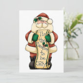 Santa's Seizoen om Jolly te worden Feestdagenkaart (Staand voorkant)