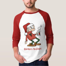 Santa's Sidekick Schattige Funny Christmas Cartoon