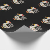 Santa's Silliest Goose Kerstverlichting Cadeaupapier (Hoek)