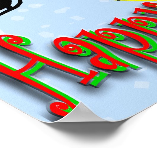 Santa's Slaapse Poster (Hoek)