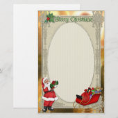 Santa's Slapigh Briefpapier (Voorkant / Achterkant)