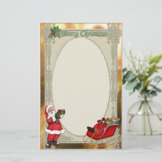 Santa's Slapigh Briefpapier (Staand voorkant)