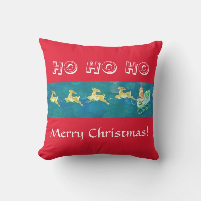 Santa's Slapigh Buitenkussen (Voorkant)