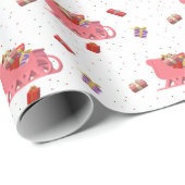 Santa's Slapigh Cadeaupapier (Rol Hoek)