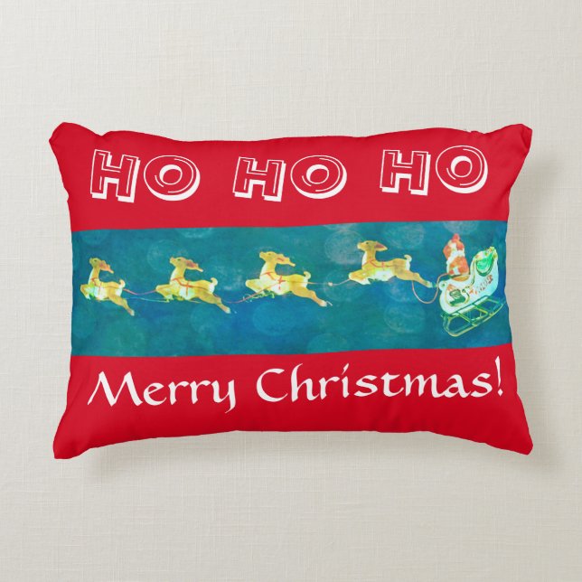 Santa's Slapigh Decoratief Kussen (Voorkant)