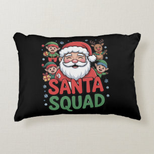 Santa's Slechte Invloed (Grappige Santa Squad) Accent Kussen