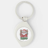 Santa's Slechte Invloed (Grappige Santa Squad) Sleutelhanger (Voorkant)