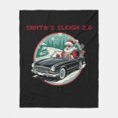 Santa's Sleigh 2.0 Fleece Blanket (Voorkant)