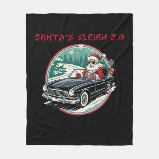 Santa's Sleigh 2.0 Fleece Blanket Deken (Voorkant)