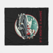 Santa's Sleigh 2.0 Fleece Blanket Deken (Voorkant (Horizontaal))