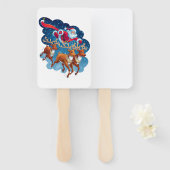 Santa's Sleigh Adventure Handwaaier (Voorkant en achterkant)