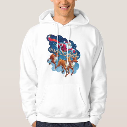 Santa's Sleigh Adventure Hoodie (Voorkant)