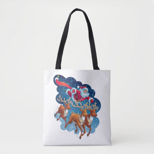 Santa's Sleigh Adventure Tote Bag (Voorkant)