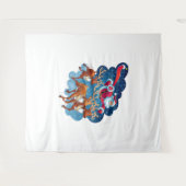 Santa's Sleigh Adventure Wandkleed (Voorkant (horizontaal))