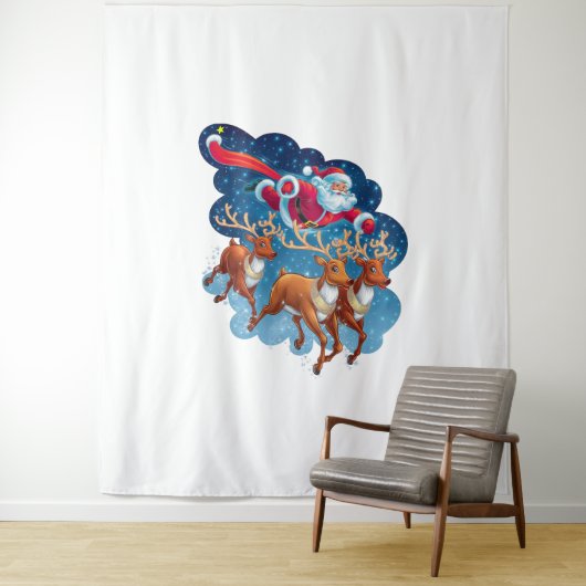 Santa's Sleigh Adventure Wandkleed (In situ)