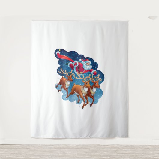 Santa's Sleigh Adventure Wandkleed (Voorkant)