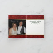 Santa's Sleigh Candy Cane Stripe Foto Kerstmis Feestdagen Kaart (Binnen)