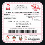 Santas Sleigh Christmas Shipping Label Sticker<br><div class="desc">Deze Santa's Workshop North Pole Postal Service Kerst verzendlabel sticker is de perfecte manier om een beetje extra magie toe te voegen aan uw kerst wrapping. De sticker kan worden gepersonaliseerd met de naam van uw kind en een voorkeursmethode voor levering. Alle tekst is bewerkbaar en kan worden aangepast aan...</div>