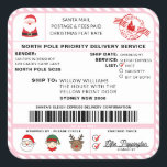 Santas Sleigh Christmas Shipping Label Sticker<br><div class="desc">Deze Santa's Workshop North Pole Postal Service Kerst verzendlabel sticker is de perfecte manier om een beetje extra magie toe te voegen aan uw kerst wrapping. De sticker kan worden gepersonaliseerd met de naam van uw kind en een voorkeursmethode voor levering. Alle tekst is bewerkbaar en kan worden aangepast aan...</div>