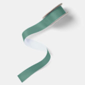 Santas Sleigh Cutout Medium Winter Green Satijnen Lint (Achterkant)