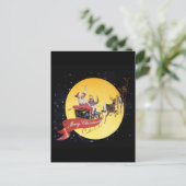 Santa's Sleigh  Feestdagenkaart (Staand voorkant)