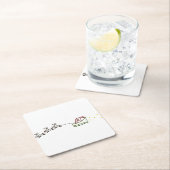 Santas Sleigh Kartonnen Onderzetters (Insitu)