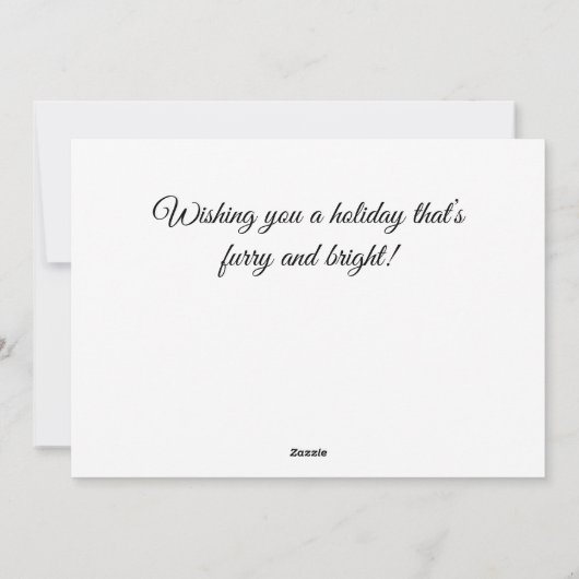 Santa's Sleigh Over Moonlit Winter Forest Feestdagenkaart (Achterkant)