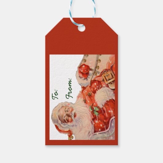 Santas Sleigh Ride Cadeaulabel (Voorkant)