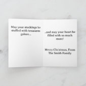 Santa's Sleigh Ride - Christmas Greeting Card Feestdagen Kaart (Binnen)