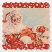 Santas Sleigh Ride Holiday Onderzetter (Voorkant)
