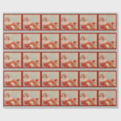 Santas Sleigh Ride  inpakpapier (Vlak)