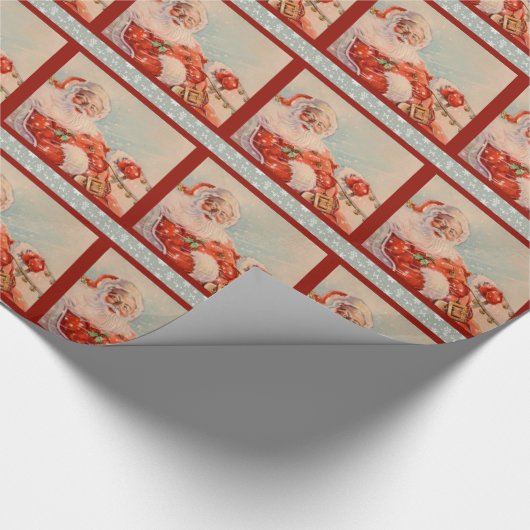 Santas Sleigh Ride  inpakpapier (Hoek)
