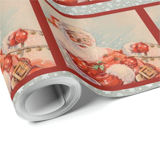 Santas Sleigh Ride  inpakpapier (Rol Hoek)