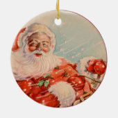 Santas Sleigh Ride Keramisch Ornament (Achterkant)