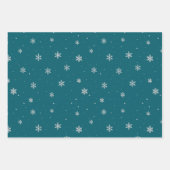 Santa's Sleigh Ride Noordpool Patroon Inpakpapier Vel (Voorkant 2)