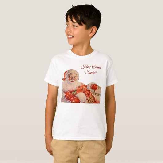 Santas Sleigh Ride T-shirt (Voorkant volledig)