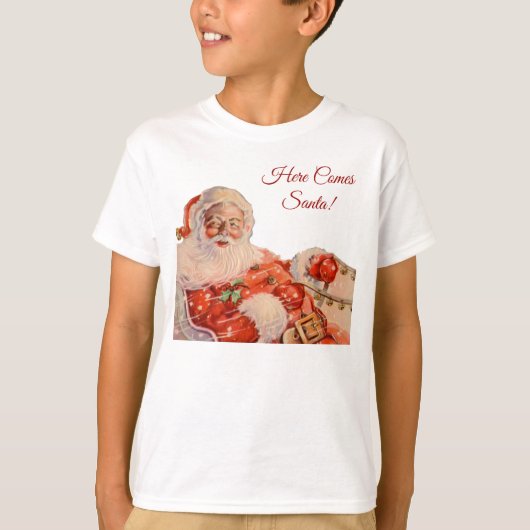 Santas Sleigh Ride T-shirt (Voorkant)